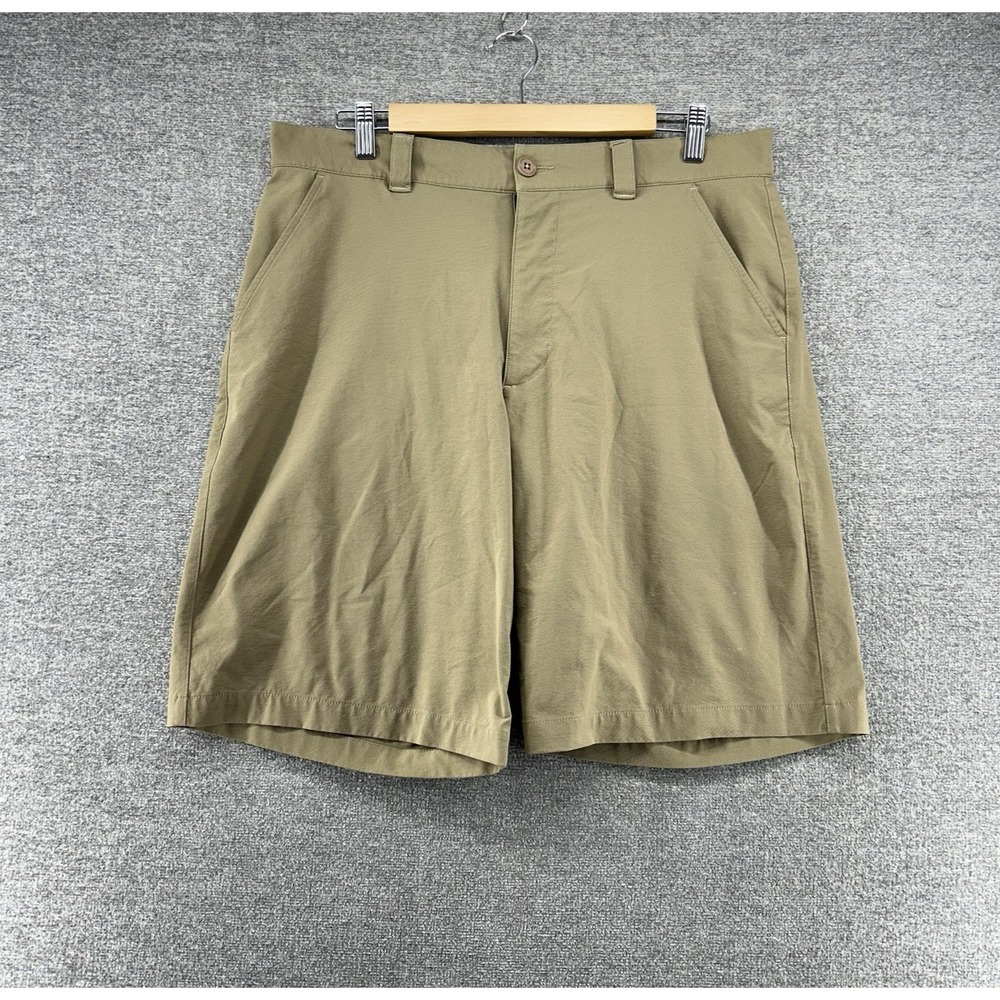 Under Armour Heat Gear Golf Shorts Men Size 34x11 Brown Lightweight